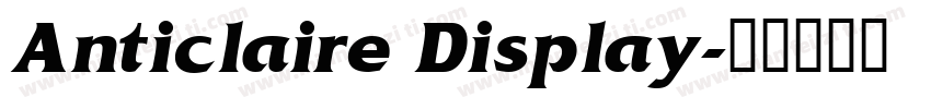Anticlaire Display字体转换